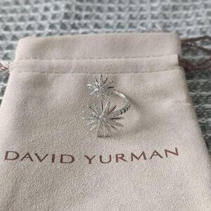 David yurman starburst rings with diamond size 8